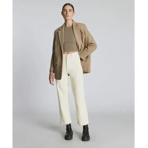 EVERLANE The Corduroy Wide-Leg Pant Cream  - Size 4
